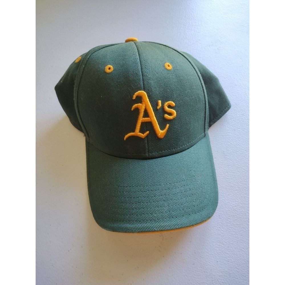 Oakland Athletics Kids Baseball Cap‎ Green Yellow A's Logo Fan Favorite MLB